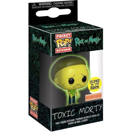 Funko Pop! Toxic Morty Pocket Pop! Keychain Glows in the Dark Box