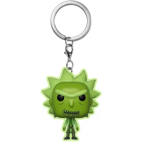 Funko Pop! Toxic Rick Pocket Pop! Keychain Glows in the Dark