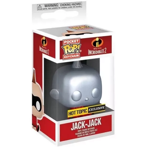 Funko Pop! Jack-Jack Pocket Pop! Keychain Chrome Disney Pixar Incredibles 2 Box