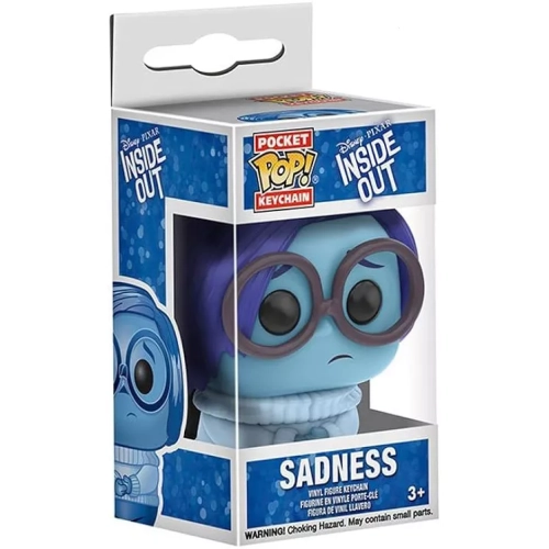 Funko Pop! Sadness Pocket Pop! Keychain Disney Pixar Inside Out Box