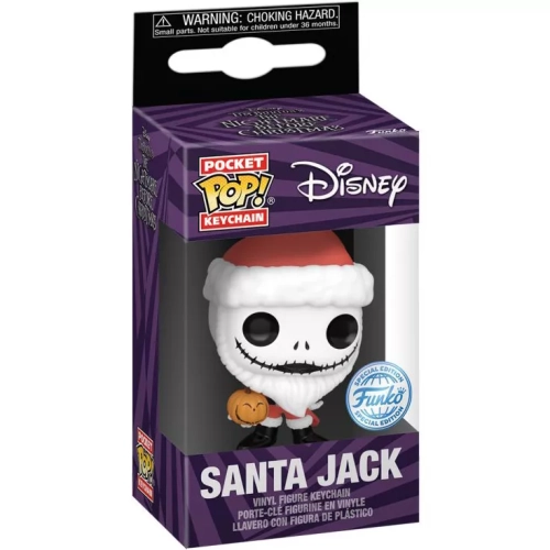 Funko Pop! Santa Jack Pocket Pop! Keychain Disney Vinyl Figure Box