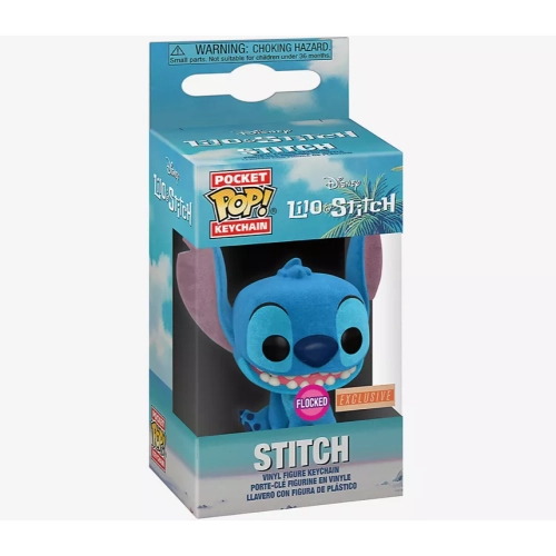 Funko Pop! Stitch Pocket Pop! Keychain Flocked Disney Lilo & Stitch Box
