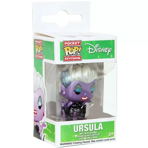 Funko Pop! Ursula Pocket Pop! Keychain Metallic Disney Box