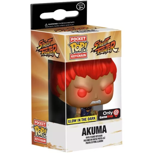 Funko Pop! Akuma Pocket Pop! Keychain Glows in the Dark Box