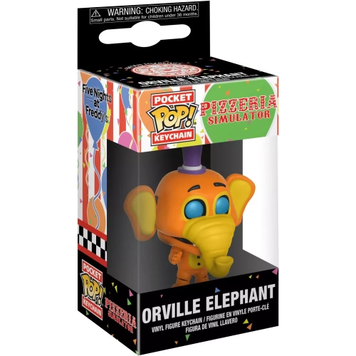 Funko Pop! Orville Elephant Pocket Pop! Keychain Pizzeria Simulator Box