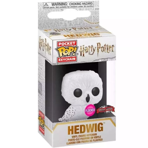 Funko Pop! Hedwig Pocket Pop! Keychain Flocked Harry Potter Box