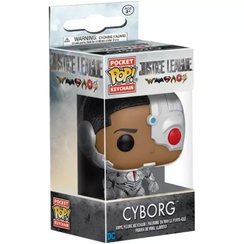 Funko Pop! Cyborg Pocket Pop! Keychain Justice League Box