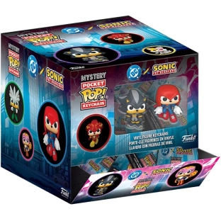 Shadow as Batman Mystery Pocket POP! Keychain DC x Sonic The Hedgehog Pack