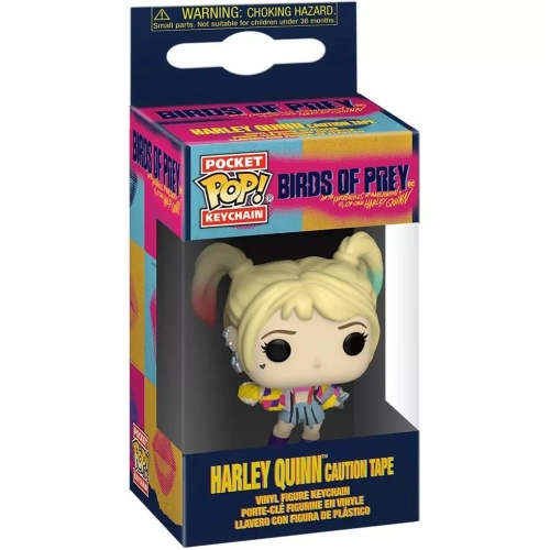 Funko Pop! Harley Quinn Caution Tape Pocket Pop! Keychain Box
