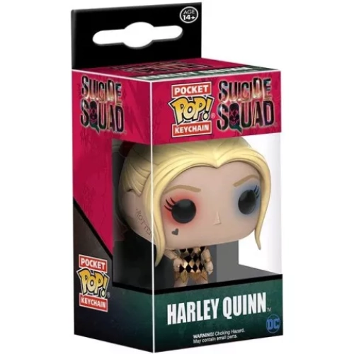 Funko Pop! Harley Quinn Pocket Pop! Keychain Gown Suicide Squad Box