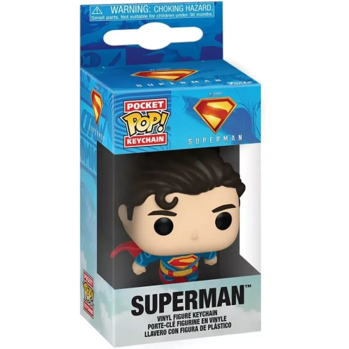 Funko Pop! Superman Pocket Pop! Keychain DC Studios Superman Box