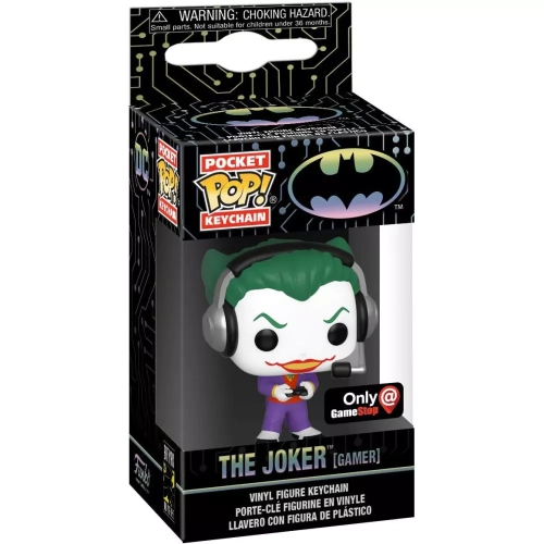 Funko Pop! The Joker [Gamer] Pocket Pop! Keychain Batman Box