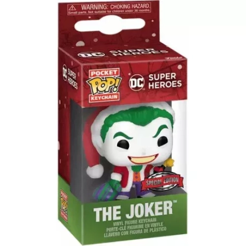 Funko Pop! The Joker Pocket Pop! Keychain as Santa Box