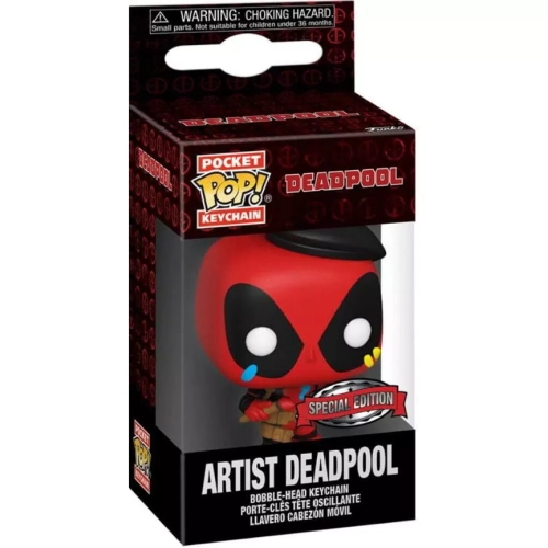 Funko Pop! Artist Deadpool Pocket Pop! Keychain Marvel Box