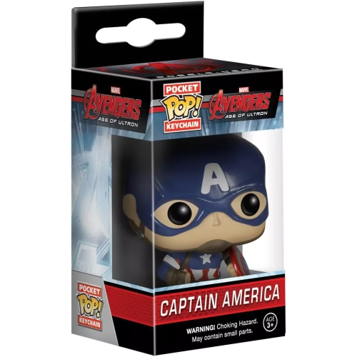 Funko Pop! Captain America Pocket Pop! Keychain Marvel Avengers Age of Ultron Box