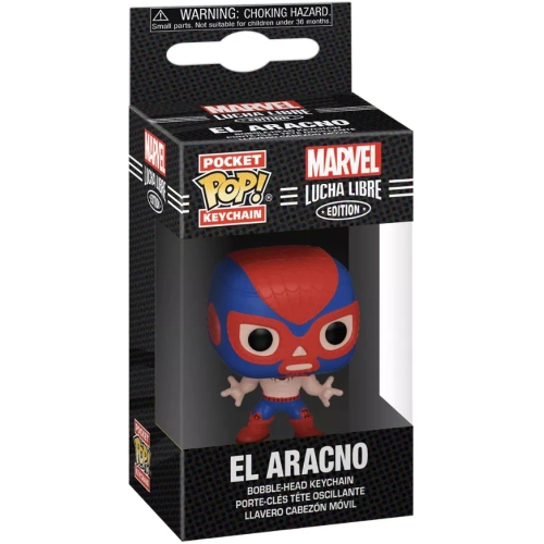 Funko Pop! El Aracno Pocket Pop! Keychain Marvel Lucha Libre Edition Box
