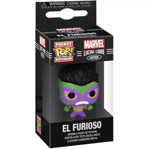 Funko Pop! El Furioso Pocket Pop! Keychain Marvel Lucha Libre Edition Box