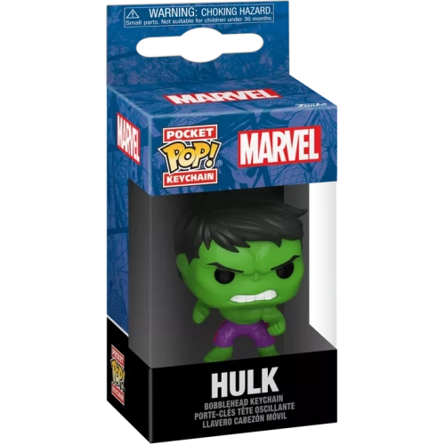 Funko Pop! Hulk Pocket Pop! Keychain New Classic Marvel Box