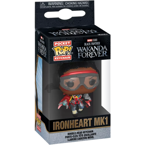Funko Pop! Ironheart MK1 Pocket Pop! Keychain Marvel Studios Black Panther Wakanda Forever Box