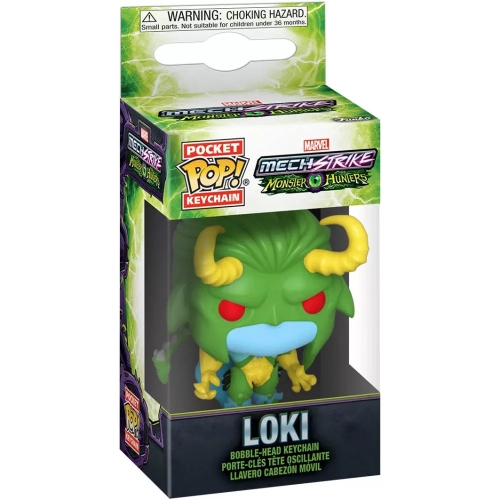 Funko Pop! Loki Pocket Pop! Keychain Marvel Mech Strike Monster Hunters Box