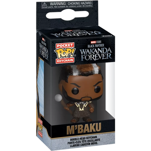 Funko Pop! M'Baku Pocket Pop! Keychain Marvel Studios Black Panther Wakanda Forever Box