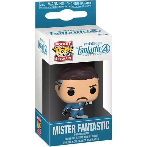 Funko Pop! Mister Fantastic Pocket Pop! Keychain Marvel Studios The Fantastic Four First Steps Box