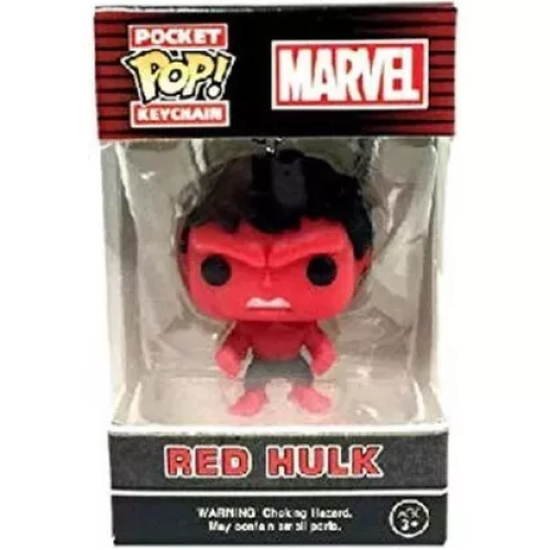 Funko Pop! Red Hulk Pocket Pop! Keychain Marvel Vinyl Figure Box