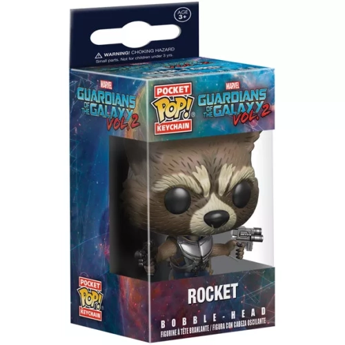 Funko Pop! Rocket Pocket Pop! Keychain Marvel Guardians of the Galaxy Vol. 2 Box