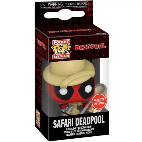 Funko Pop! Safari Deadpool Pocket Pop! Keychain Marvel Box