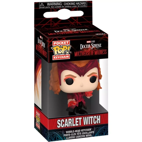 Funko Pop! Scarlet Witch Pocket Pop! Keychain Marvel Studios Doctor Strange in the Multiverse of Madness Box