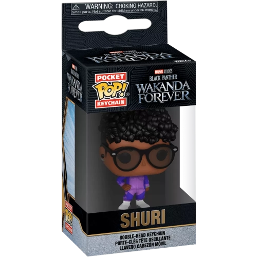 Funko Pop! Shuri Pocket Pop! Keychain Sunglasses Marvel Studios Black Panther Wakanda Forever Box