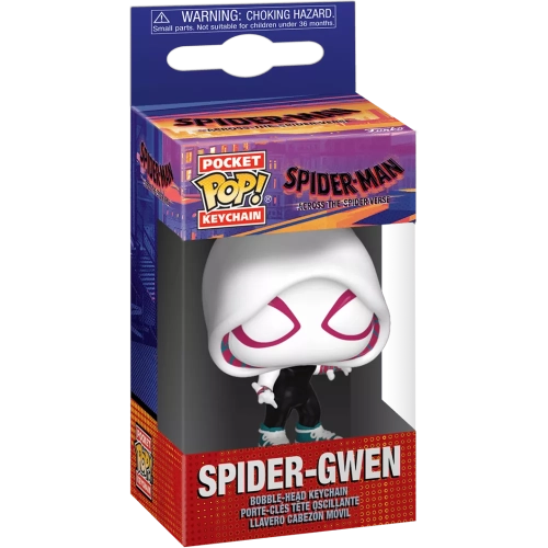Funko Pop! Spider-Gwen Pocket Pop! Keychain Spider-Man Across the Spider-Verse Box
