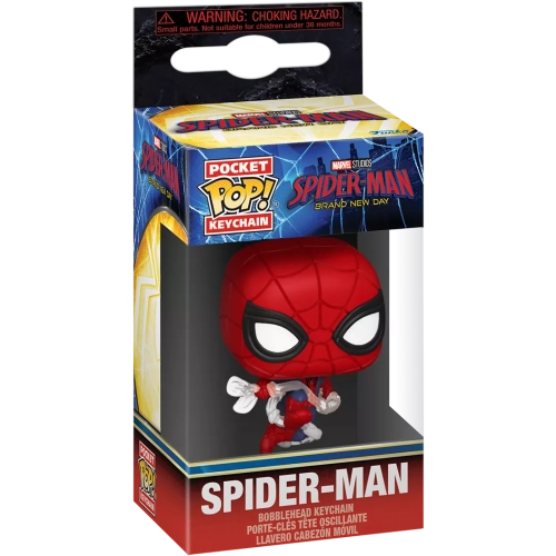 Funko Pop! Spider-Man Pocket Pop! Keychain Marvel Studios Spider-Man Brand New Day Box