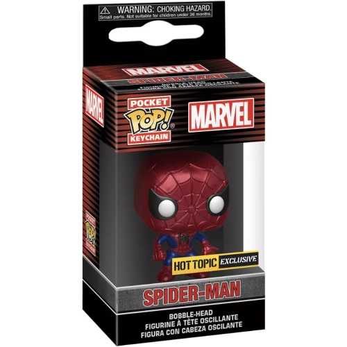 Funko Pop! Spider-Man Pocket Pop! Keychain Metallic Box