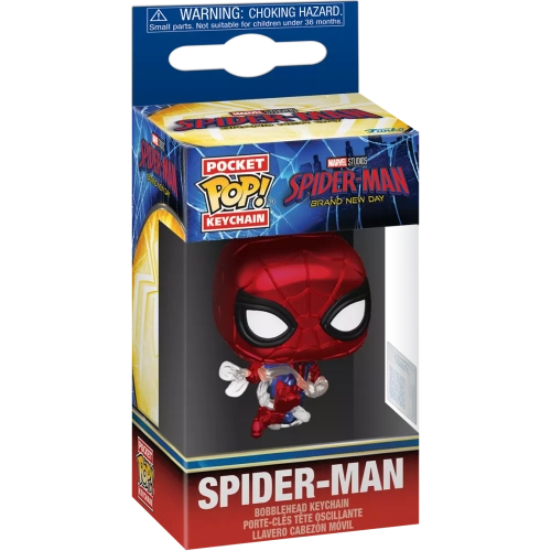 Funko Pop! Spider-Man Pocket Pop! Keychain Metallic Box