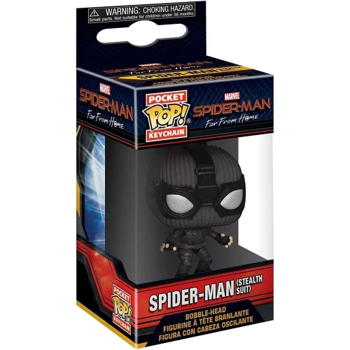 Funko Pop! Spider-Man (Stealth Suit) Pocket Pop! Keychain Box