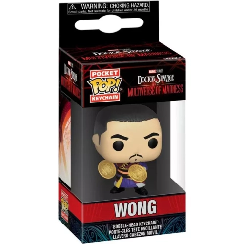 Funko Pop! Wong Pocket Pop! Keychain Marvel Studios Doctor Strange in the Multiverse of Madness Box