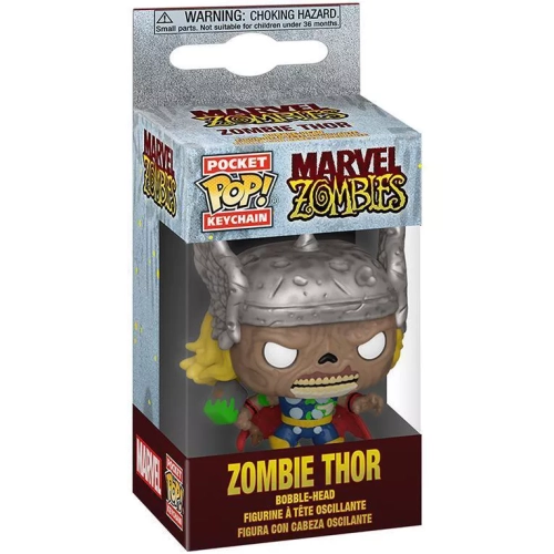 Funko Pop! Zombie Thor Pocket Pop! Keychain Marvel Zombies Box