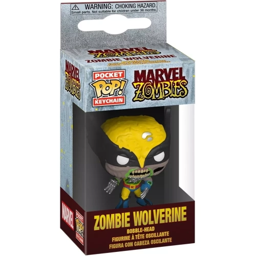 Funko Pop! Zombie Wolverine Pocket Pop! Keychain Marvel Zombies Box