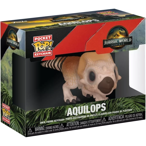 Funko Pop! Aquilops Pocket Pop! Keychain Jurassic World Rebirth Box