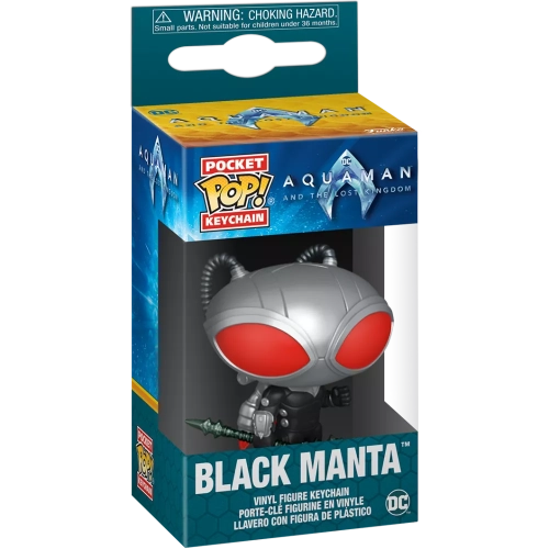 Funko Pop! Black Manta Pocket Pop! Keychain DC Aquaman and the Lost Kingdom Box