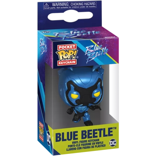 Funko Pop! Blue Beetle Pocket Pop! Keychain DC Blue Beetle Box