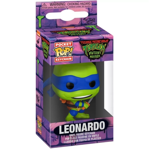 Funko Pop! Leonardo Pocket Pop! Keychain Nickelodeon Teenage Mutant Ninja Turtles Mutant Mayhem Box