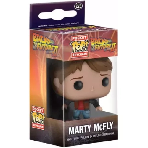 Funko Pop! Marty McFly Pocket Pop! Keychain Back to the Future Part II Box