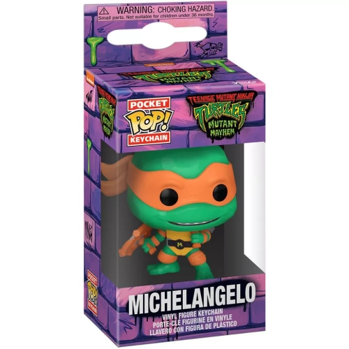 Funko Pop! Michelangelo Pocket Pop! Keychain Nickelodeon Teenage Mutant Ninja Turtles Mutant Mayhem Box