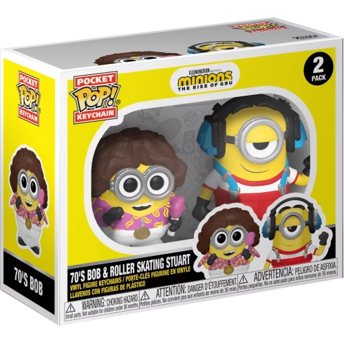 Funko Pop! 70's Bob 2 Pack Illumination Presents Minions The Rise of Gru Box