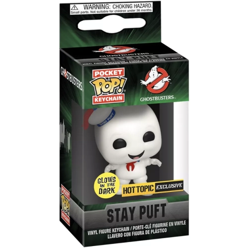 Funko Pop! Stay Puft Pocket Pop! Keychain Glows in the Dark Box