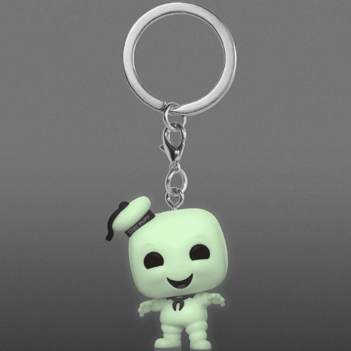 Funko Pop! Stay Puft Pocket Pop! Keychain Glows in the Dark