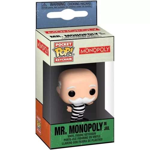 Funko Pop! Mr. Monopoly in Jail Pocket Pop! Keychain Box