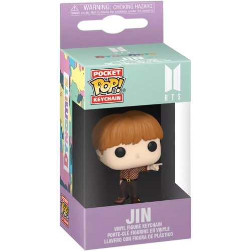 Funko Pop! Jin Pocket Pop! Keychain BTS Rocks Vinyl Figure Box